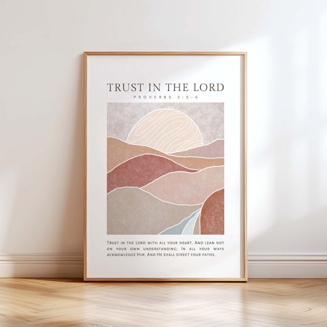 Proverbs 3:5-6 Trust in the Lord Poster (Creator Uploaded)