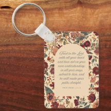 Proverbs 3:5–6 Trust in the Lord Vintage Floral