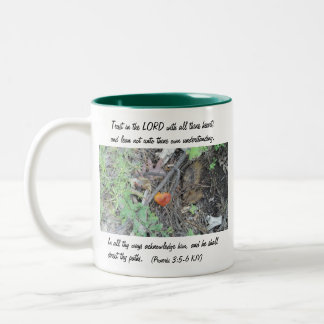 Proverbs 3:5-6 Two-Tone coffee mug