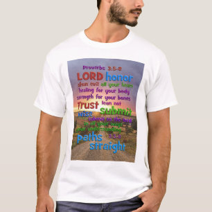 Proverbs 3:5-8 Long Path T-Shirt