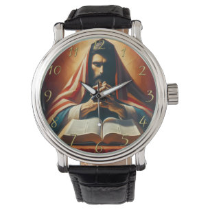Proverbs 3:5 holy bible with hands  watch