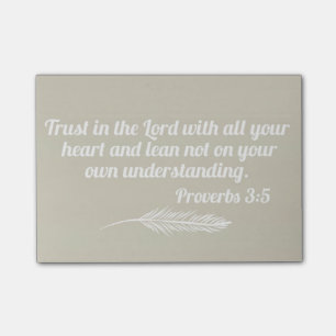 Proverbs 3:5 Post-it Notes