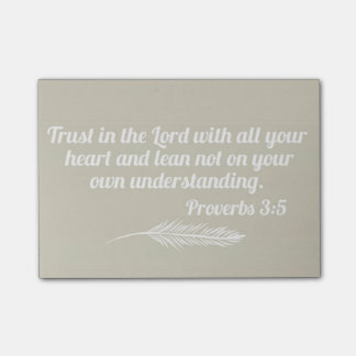 Proverbs 3:5 Post-it Post-it Notes