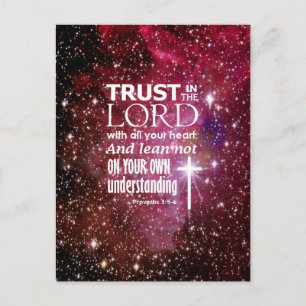 Proverbs 3:5 postcard