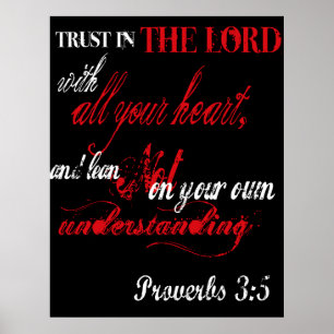 Proverbs 3:5 poster
