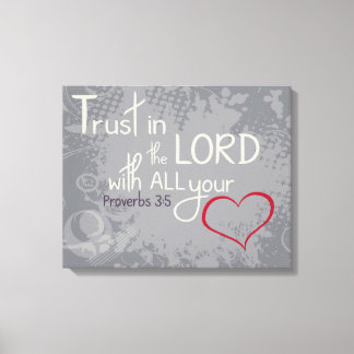 Proverbs 3:5 wrapped canvas