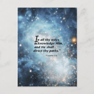 Proverbs 3:6 postcard