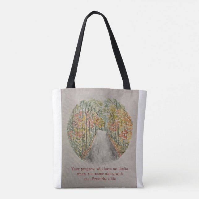 Proverbs 4:12a Tote (Back)