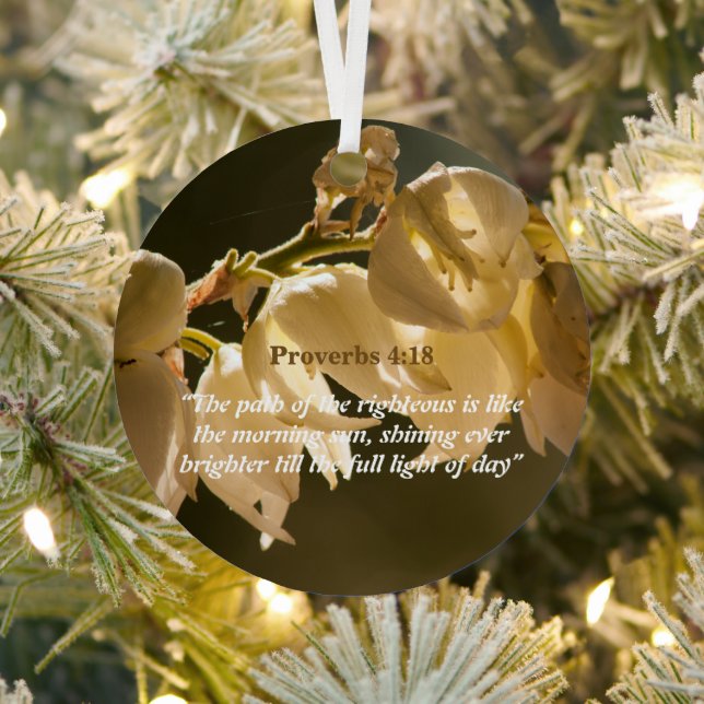 Proverbs 4:18 metal ornament (Insitu)