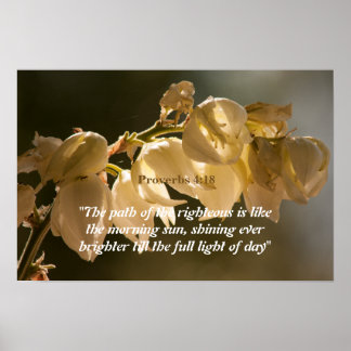 Proverbs 4:18 poster