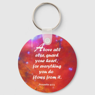 Proverbs 4:23 keychain