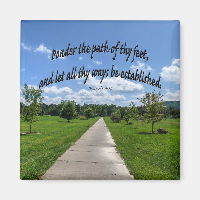 Proverbs 4:26 magnet (Front)