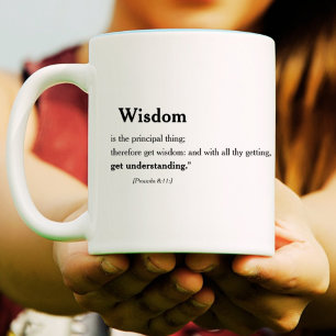 Proverbs  8:11   19:8 Christian Bible Scripture Coffee Mug