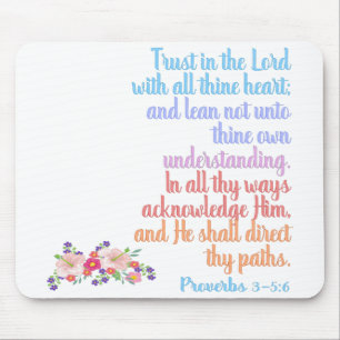 Proverbs Bible Verse Mouse Pad
