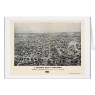 Providence, carte panoramique de RI - 1894