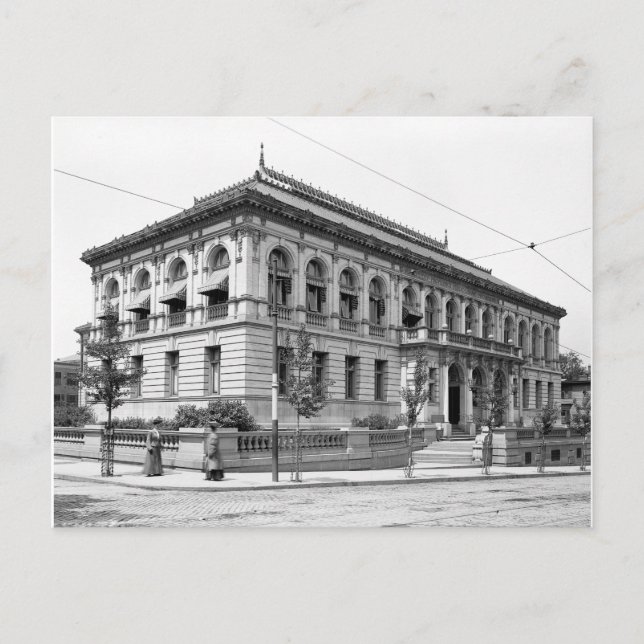 Providence Public Library, 1906 Postcard (Front)