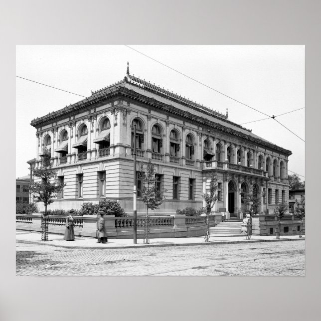 Providence Public Library, 1906. Vintage Photo Poster (Front)