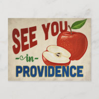Providence Rhode Island Apple - Vintage Travel