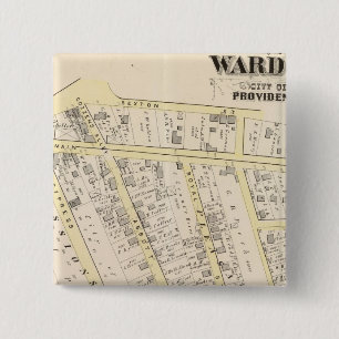 Providence Rhode Island Map 2 Inch Square Button