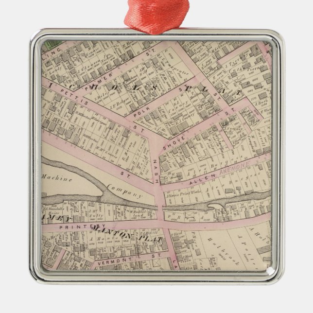 Providence Rhode Island Metal Ornament (Front)