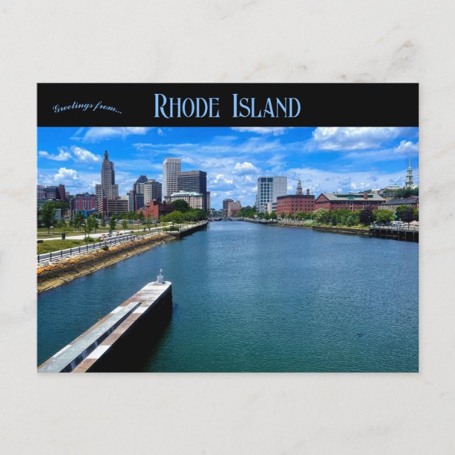Providence Rhode Island Waterfront Postcard (Front)
