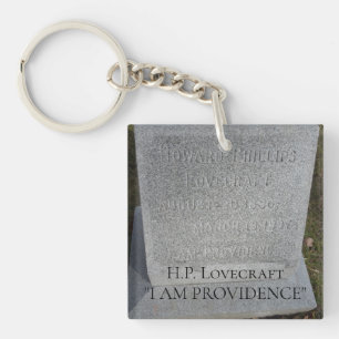 Providence, Rhode Island Writer H.P. Lovecraft Keychain