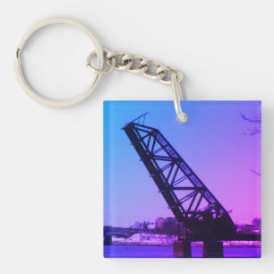 Providence, RI 'Stuck-Up Bridge' Keychain