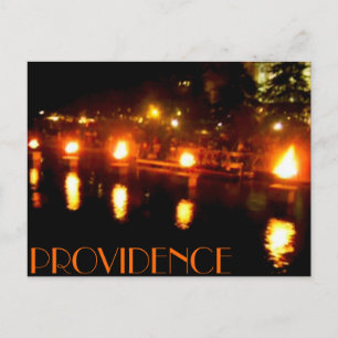 Providence water fire postcard