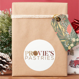 Provie's Pastries Logo Classic Round Sticker