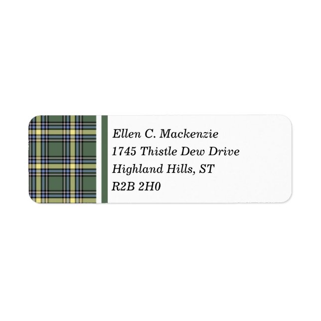 Province de l'Alberta Canada Tartan (Devant)