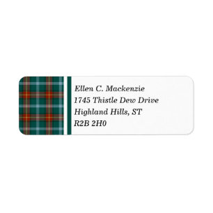 Province de tartan de Manitoba Canada