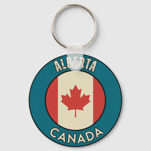 Province of Alberta Canada Keychain