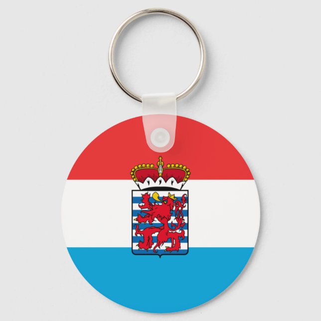 Province Of Luxembourg, Belgium flag Keychain (Front)