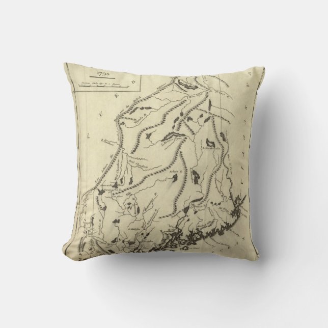 Province of Maine Throw Pillow (Front)