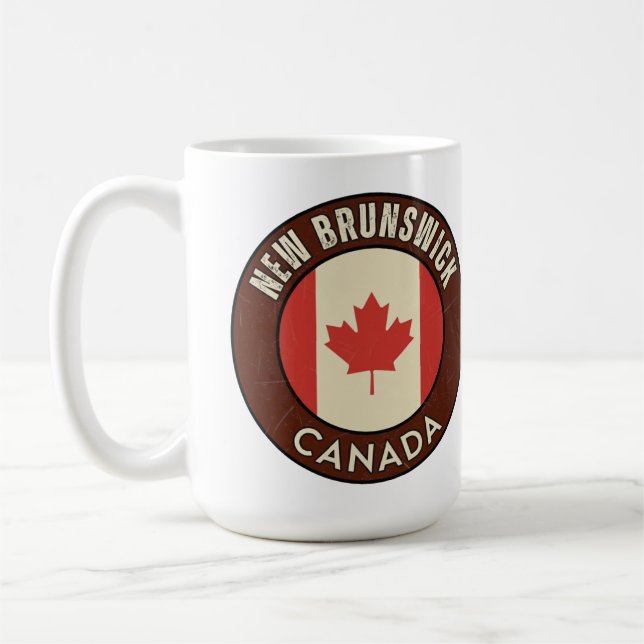 Province of New Brunswick Canada Coffee Mug (Left)