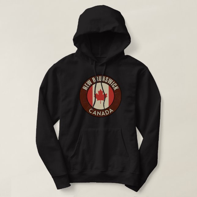 Province of New Brunswick Canada Hoodie (Design Front)