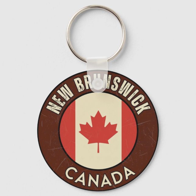 Province of New Brunswick Canada Keychain (Front)