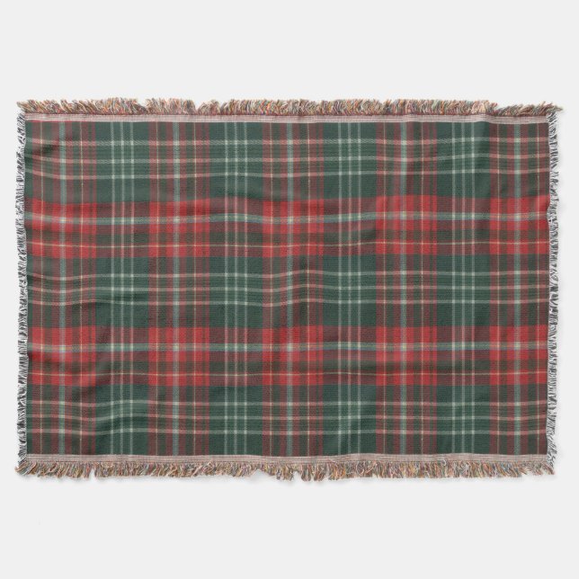 Province of New Brunswick Original Tartan Throw Blanket (Front)