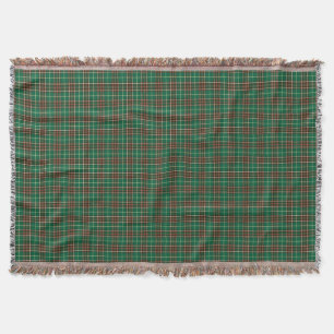 Province of Newfoundland Canada Tartan Throw Blanket