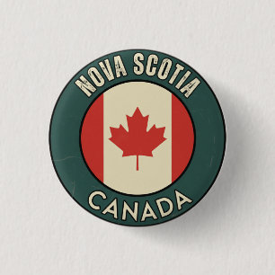 Province of Nova Scotia Canada 1 Inch Round Button