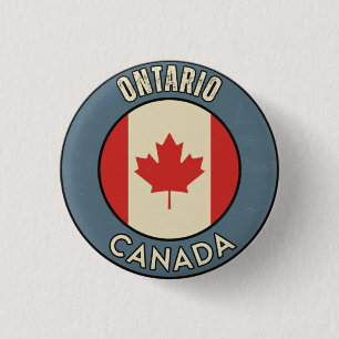Province of Ontario Canada 1 Inch Round Button