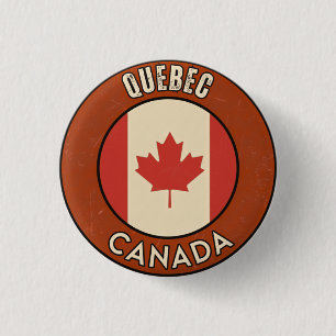 Province of Quebec Canada 1 Inch Round Button