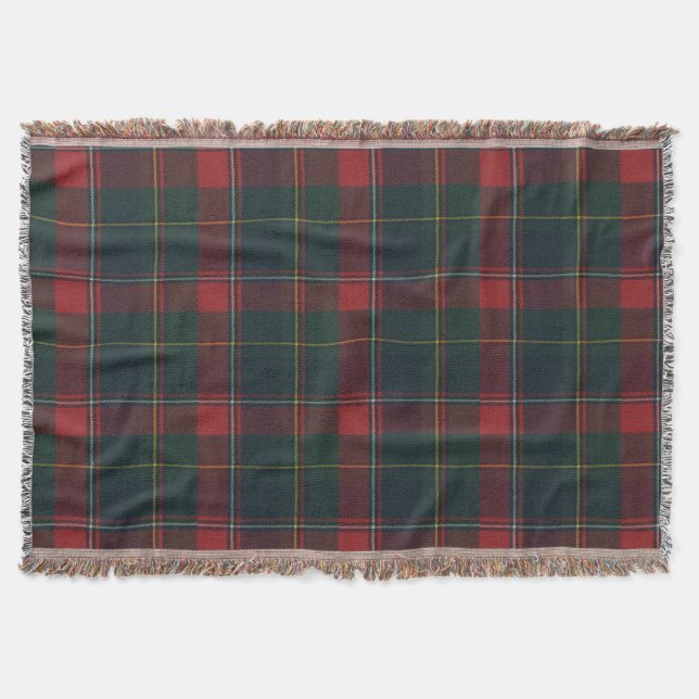 Province of Quebec Original Tartan Throw Blanket (Front)