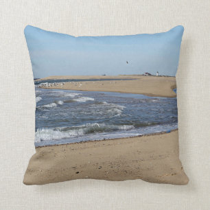 Provincetown Beach Throw Pillow
