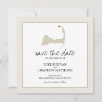 Provincetown Cape Cod Wedding Save the Date