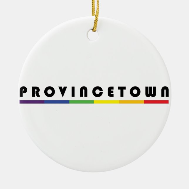 Provincetown Ceramic Ornament (Front)