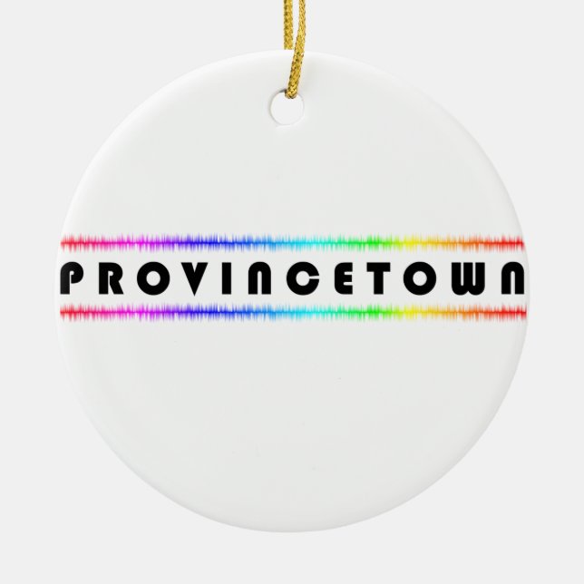 Provincetown Ceramic Ornament (Front)