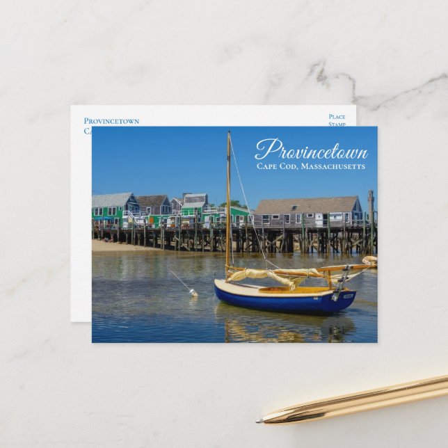 Provincetown MA Cape Cod Massachusetts  Postcard (Front/Back In Situ)