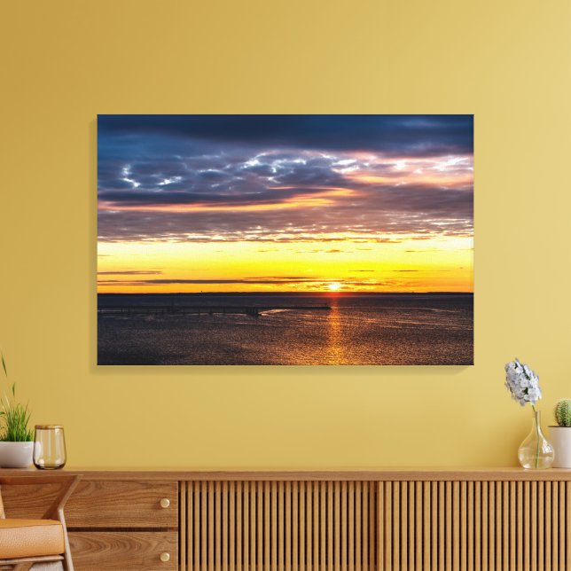 Provincetown, Massachusetts Canvas Print (Insitu(LivingRoom))
