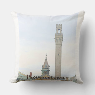 Provincetown, Pilgrim Monument, Race Point Sunset Throw Pillow